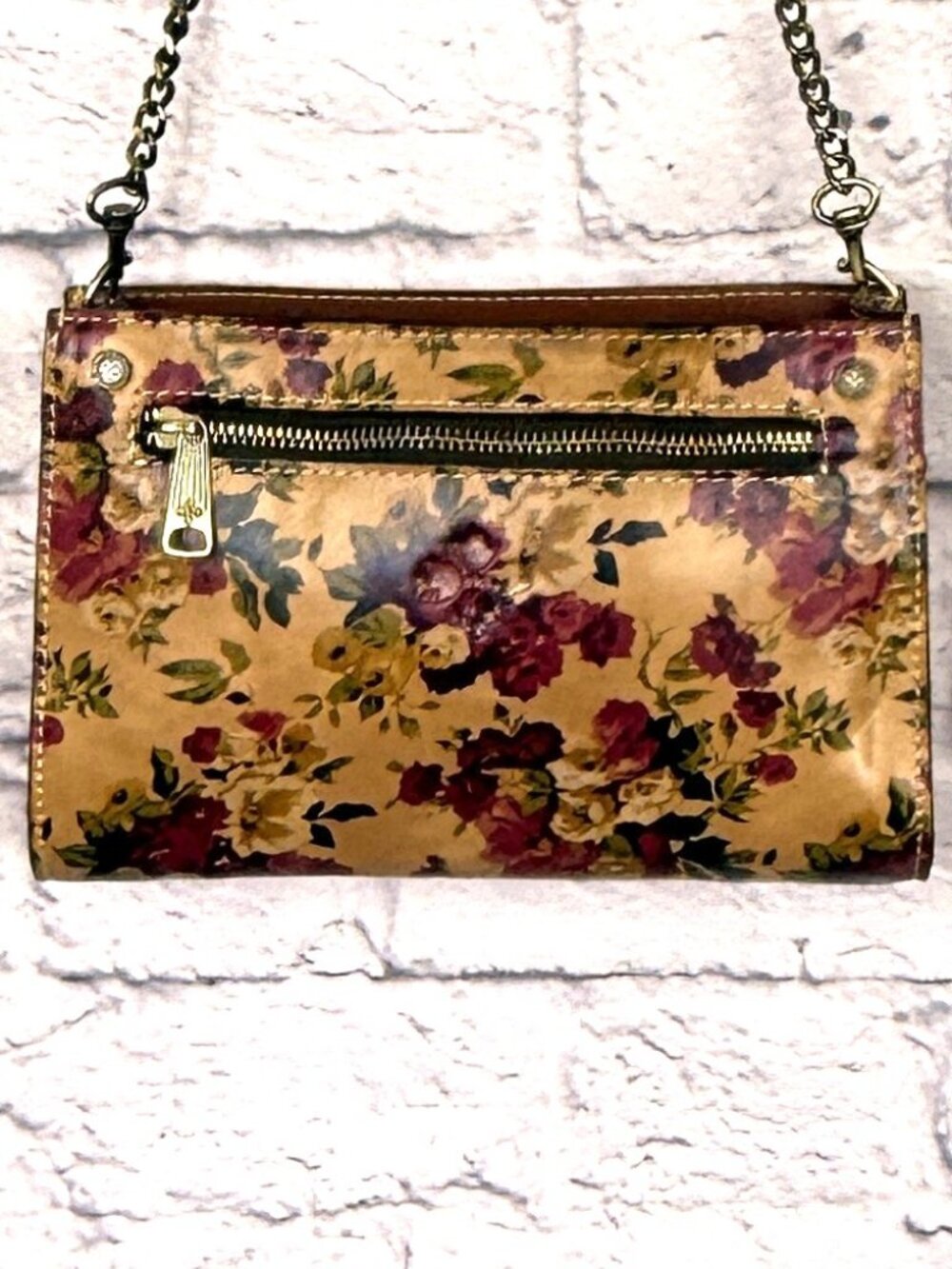 Patricia Nash Apricale Antique Rose Leather Floral Purse - Shoulder/Wristlet - Picture 2 of 7